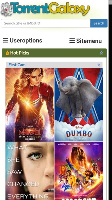 galaxy torrent home page.